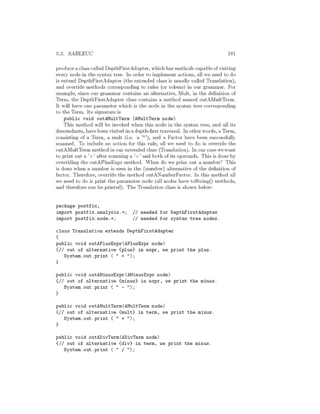 Compiler Design: Theory, Tools, and Examples - Page 181